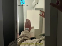 How to install self-adhesive PDLC smart film and show its effect