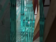 Customized ultra clear laminated glass railings