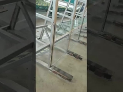 Custom tempered ultra clear glass railing